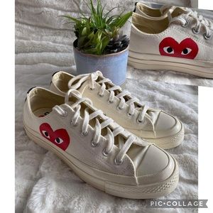 ✨Like New Converse X Comme Des Garçons Play